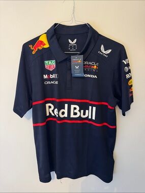 Red Bull Racing Men's Navy Polo